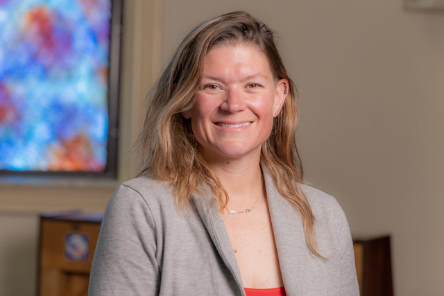 Reverend Katie Van Der Linden Ebenezer Moravian Church Watertown Wisconsin Sanctuary